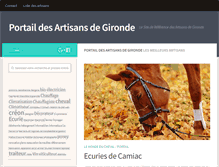 Tablet Screenshot of portail-artisans.com